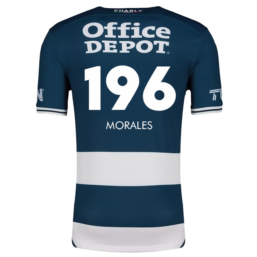 Vaikiškas Erik Morales #196 Mėlyna Balta Namų Marškinėliai 2024/25 T-Shirt