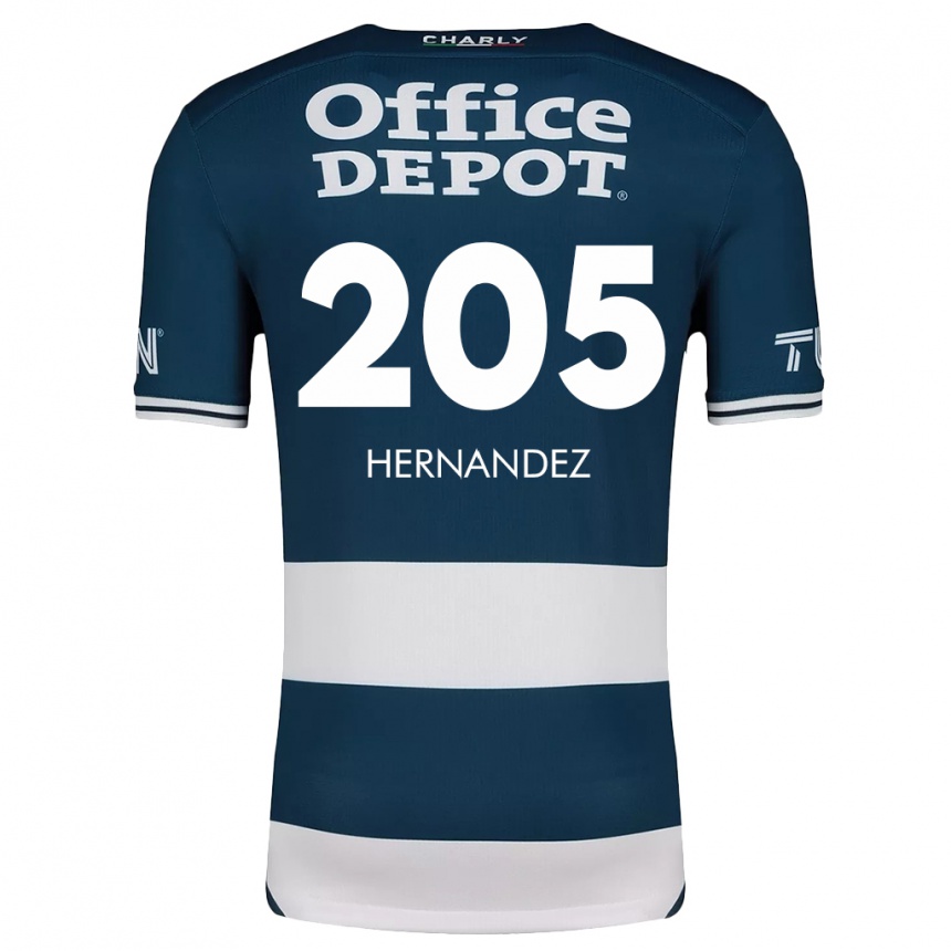 Vaikiškas Sergio Hernández #205 Mėlyna Balta Namų Marškinėliai 2024/25 T-Shirt