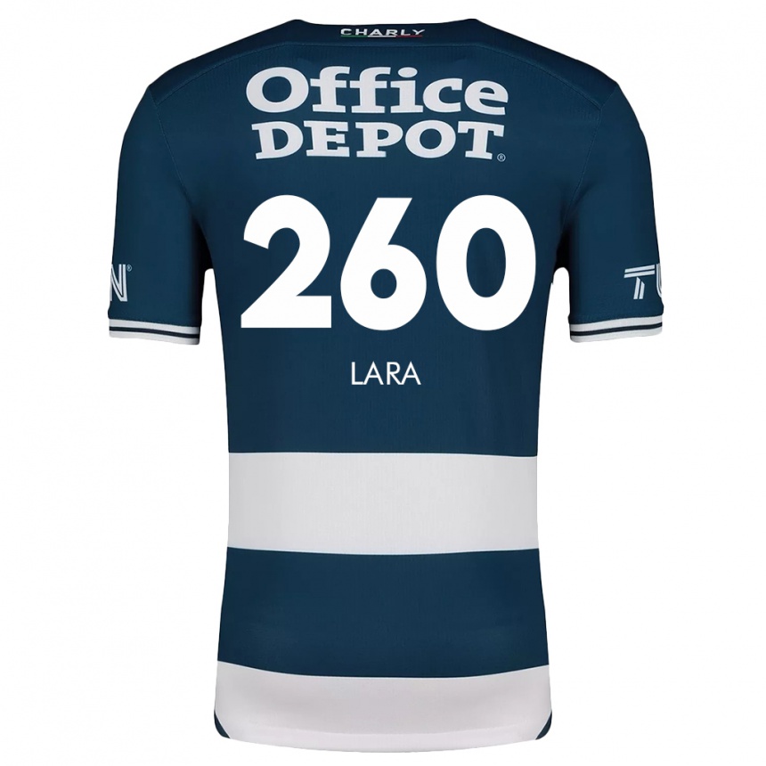 Vaikiškas Jesús Lara #260 Mėlyna Balta Namų Marškinėliai 2024/25 T-Shirt