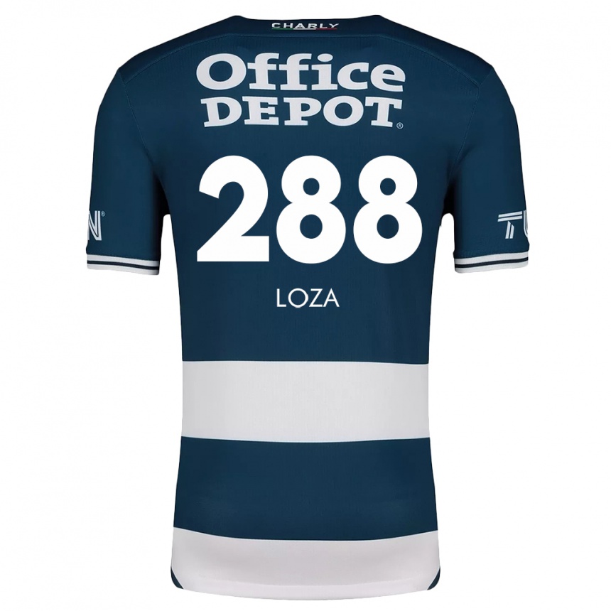 Vaikiškas Santino Loza #288 Mėlyna Balta Namų Marškinėliai 2024/25 T-Shirt