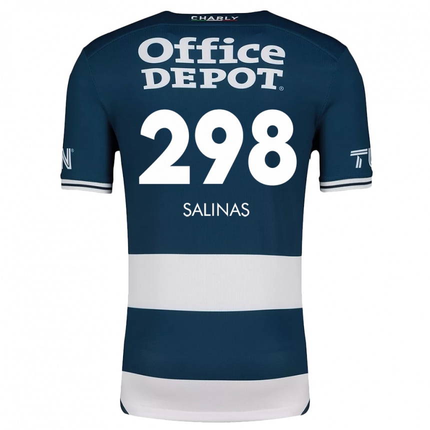 Vaikiškas Jesús Salinas #298 Mėlyna Balta Namų Marškinėliai 2024/25 T-Shirt