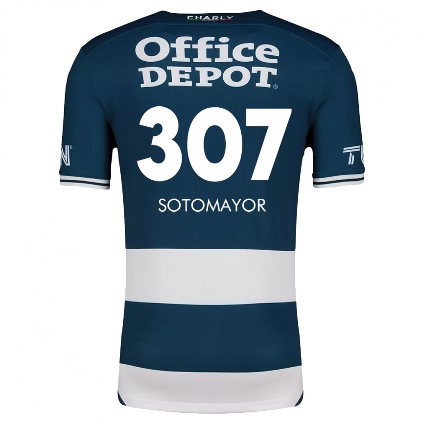 Vaikiškas Jacob Sotomayor #307 Mėlyna Balta Namų Marškinėliai 2024/25 T-Shirt