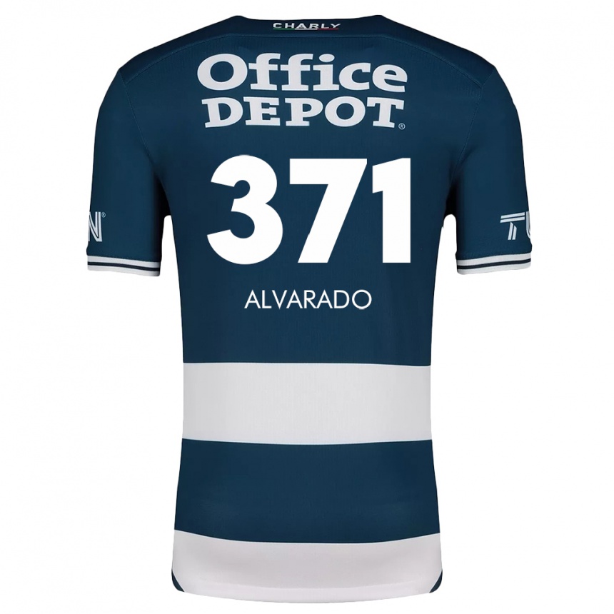 Vaikiškas Brandon Alvarado #371 Mėlyna Balta Namų Marškinėliai 2024/25 T-Shirt