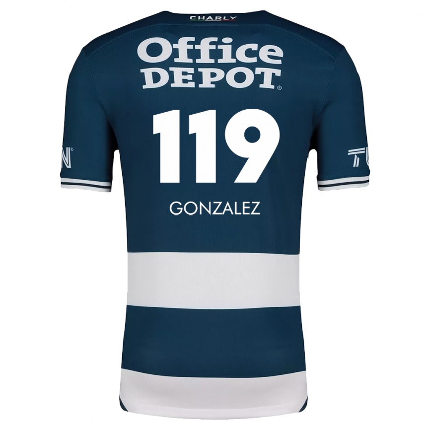 Vaikiškas Juan González #119 Mėlyna Balta Namų Marškinėliai 2024/25 T-Shirt