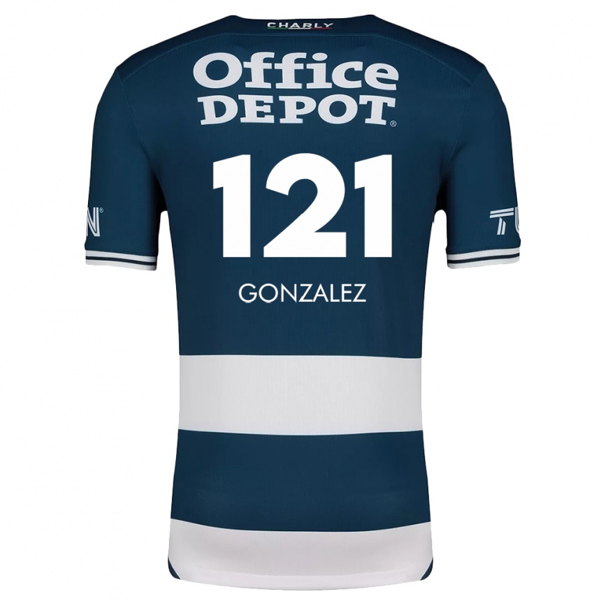 Vaikiškas Cristian González #121 Mėlyna Balta Namų Marškinėliai 2024/25 T-Shirt