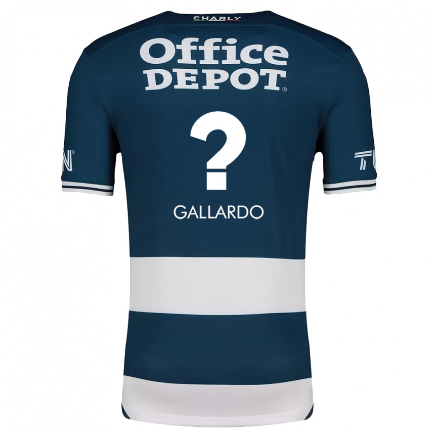 Vaikiškas Héctor Gallardo #0 Mėlyna Balta Namų Marškinėliai 2024/25 T-Shirt