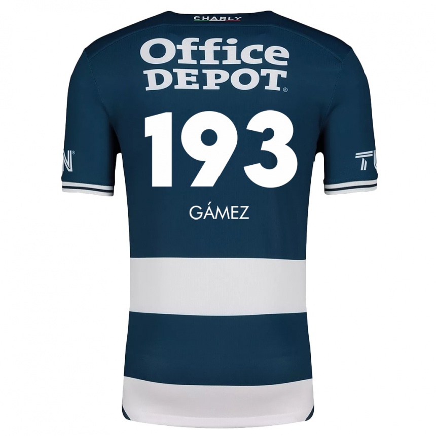 Vaikiškas Juan Gámez #193 Mėlyna Balta Namų Marškinėliai 2024/25 T-Shirt