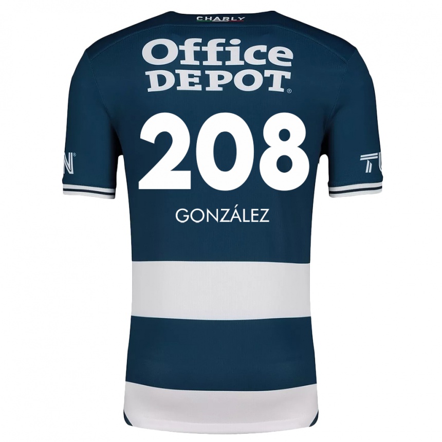 Vaikiškas Osvaldo González #208 Mėlyna Balta Namų Marškinėliai 2024/25 T-Shirt