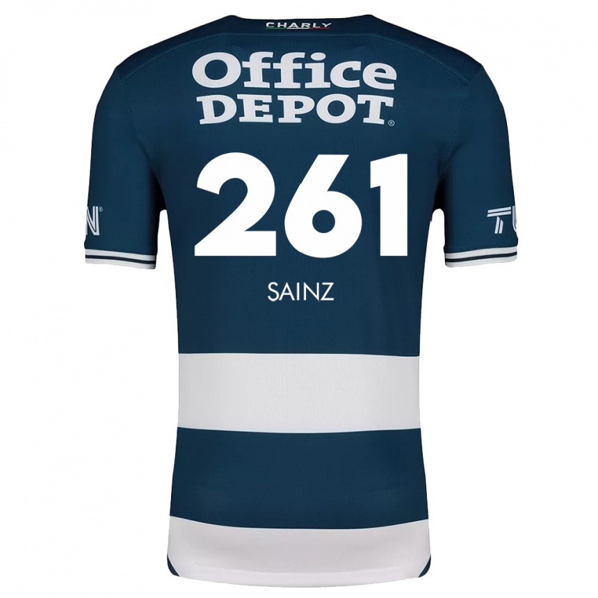 Vaikiškas Diego Sáinz #261 Mėlyna Balta Namų Marškinėliai 2024/25 T-Shirt