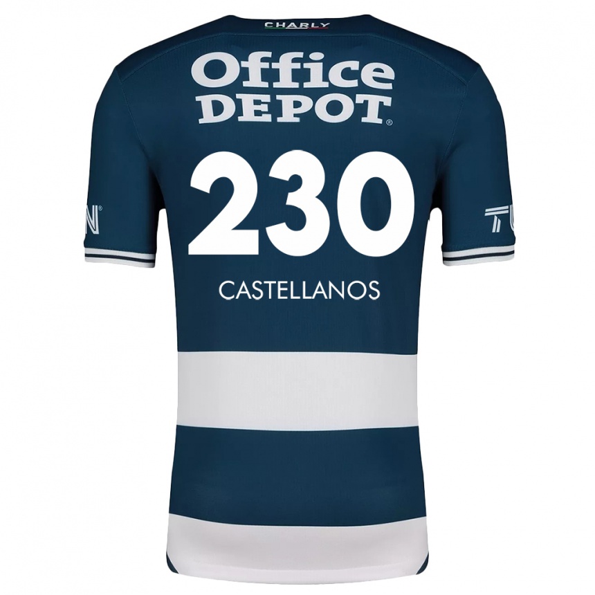 Vaikiškas Edson Castellanos #230 Mėlyna Balta Namų Marškinėliai 2024/25 T-Shirt