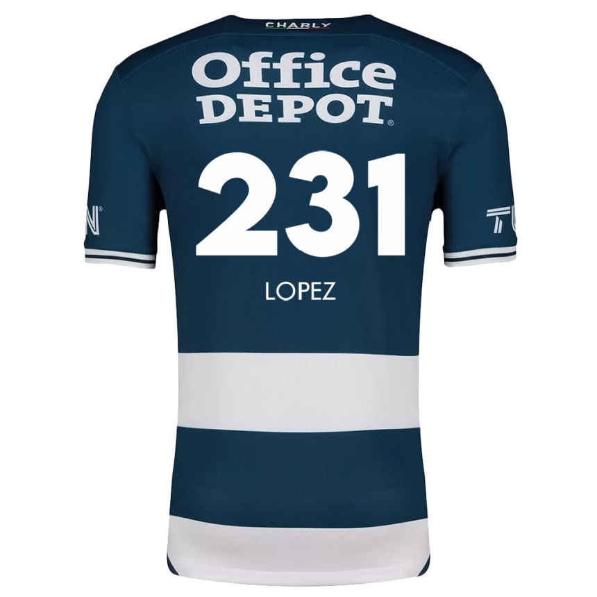 Vaikiškas Víctor López #231 Mėlyna Balta Namų Marškinėliai 2024/25 T-Shirt