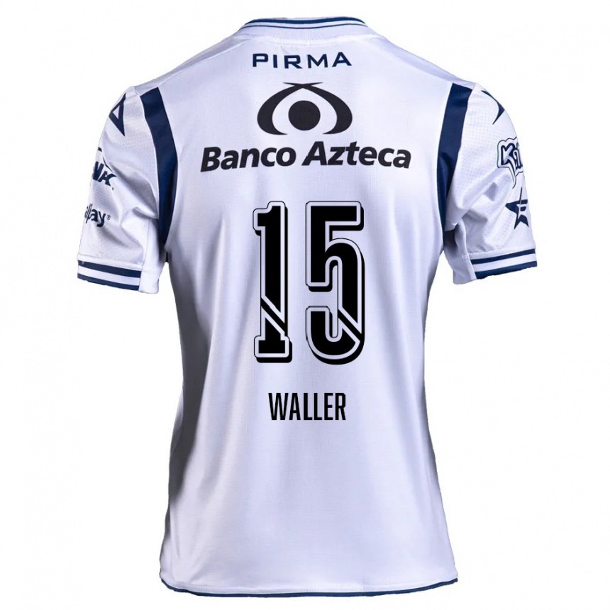 Vaikiškas Facundo Waller #15 Balta Tamsiai Mėlyna Namų Marškinėliai 2024/25 T-Shirt