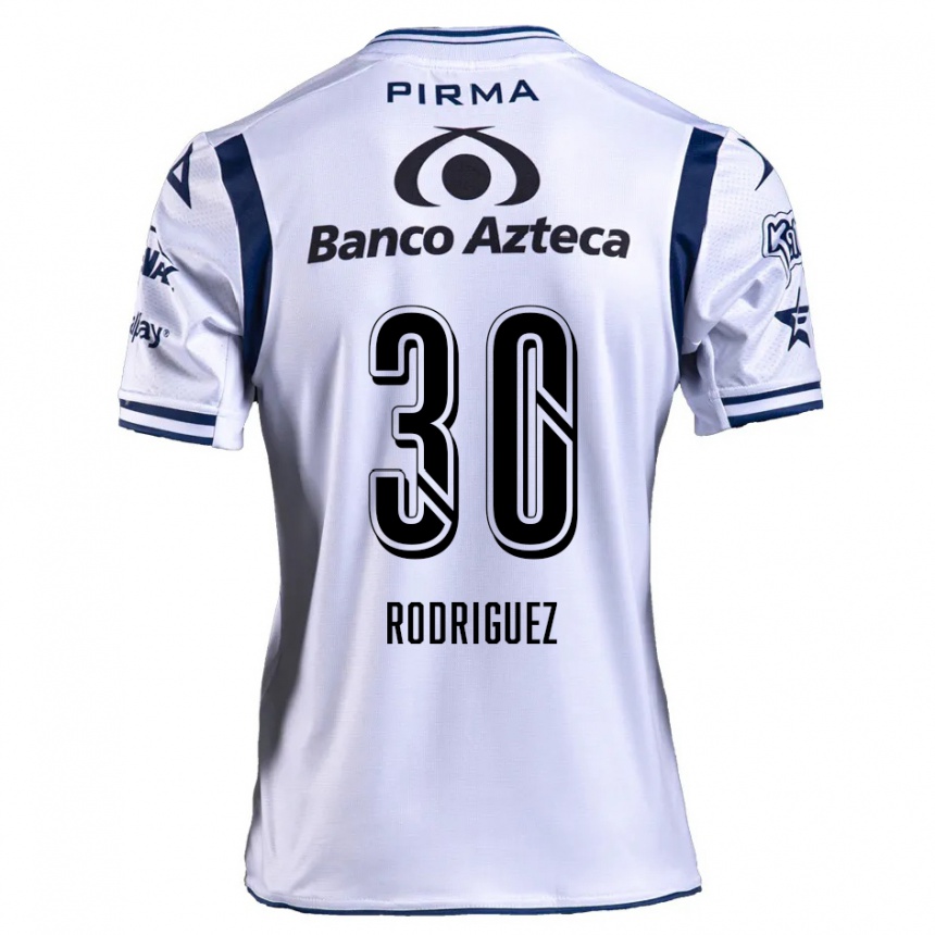 Vaikiškas Jesús Rodríguez #30 Balta Tamsiai Mėlyna Namų Marškinėliai 2024/25 T-Shirt