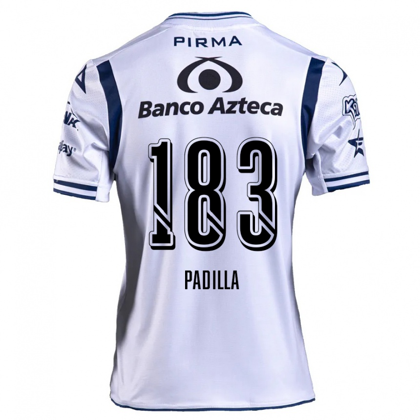 Vaikiškas Donovan Padilla #183 Balta Tamsiai Mėlyna Namų Marškinėliai 2024/25 T-Shirt