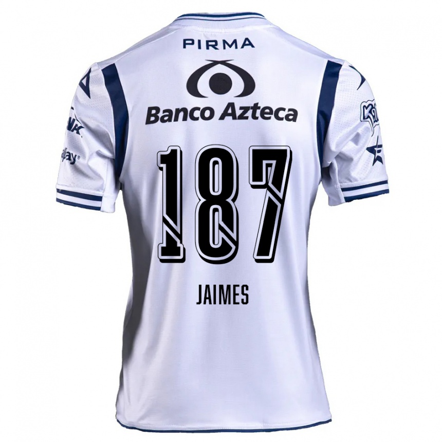 Vaikiškas Tristhan Jaimes #187 Balta Tamsiai Mėlyna Namų Marškinėliai 2024/25 T-Shirt