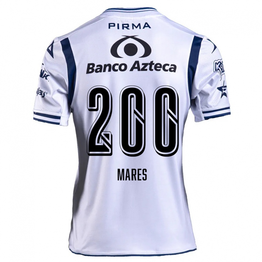 Vaikiškas Cristian Mares #200 Balta Tamsiai Mėlyna Namų Marškinėliai 2024/25 T-Shirt