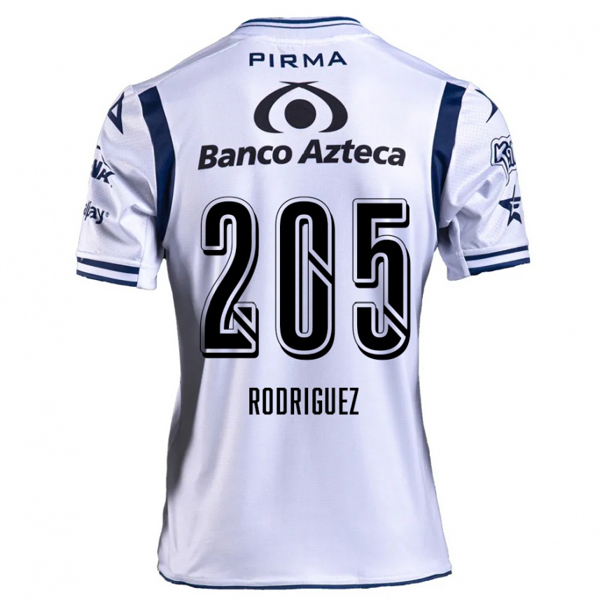 Vaikiškas Alberto Rodríguez #205 Balta Tamsiai Mėlyna Namų Marškinėliai 2024/25 T-Shirt