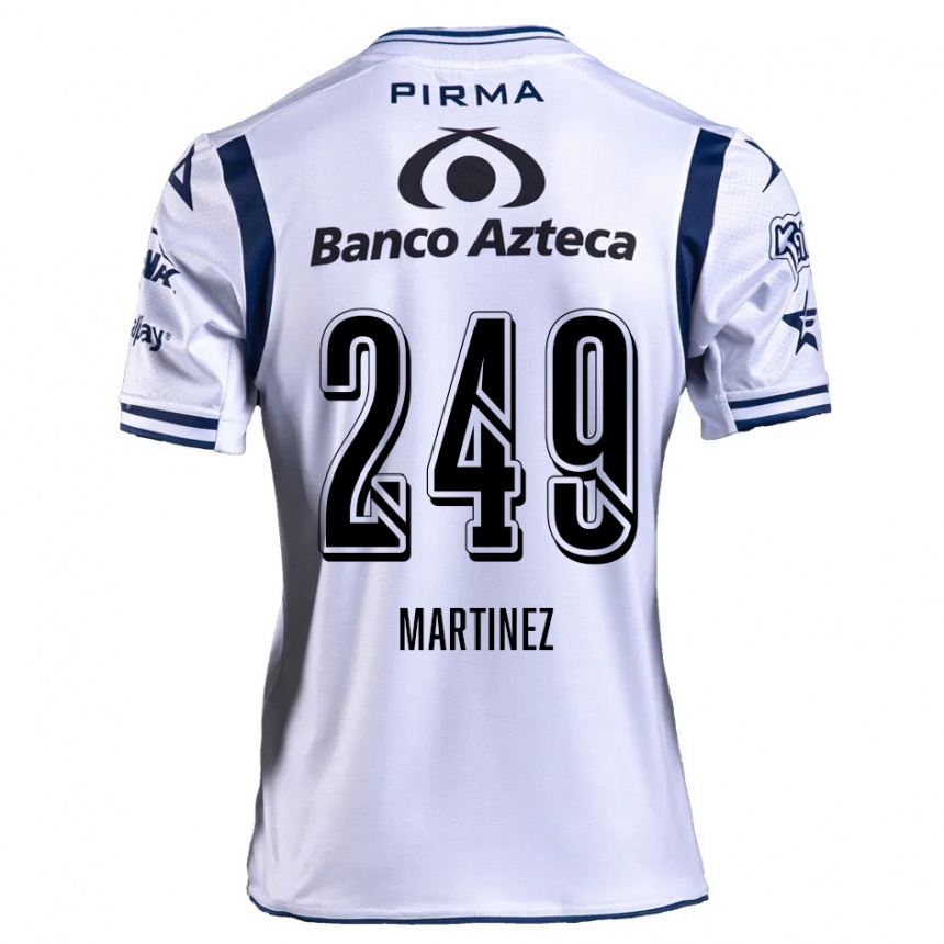 Vaikiškas Juan Martínez #249 Balta Tamsiai Mėlyna Namų Marškinėliai 2024/25 T-Shirt