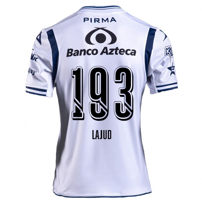 Vaikiškas Rodrigo Lajud #193 Balta Tamsiai Mėlyna Namų Marškinėliai 2024/25 T-Shirt