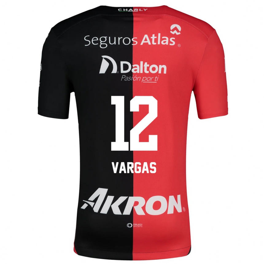 Vaikiškas Camilo Vargas #12 Raudona Juoda Namų Marškinėliai 2024/25 T-Shirt