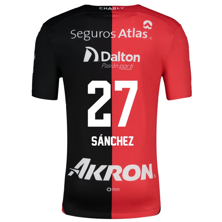 Vaikiškas Antonio Sánchez #27 Raudona Juoda Namų Marškinėliai 2024/25 T-Shirt