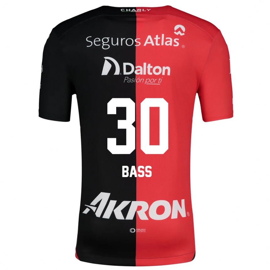 Vaikiškas Abraham Bass #30 Raudona Juoda Namų Marškinėliai 2024/25 T-Shirt