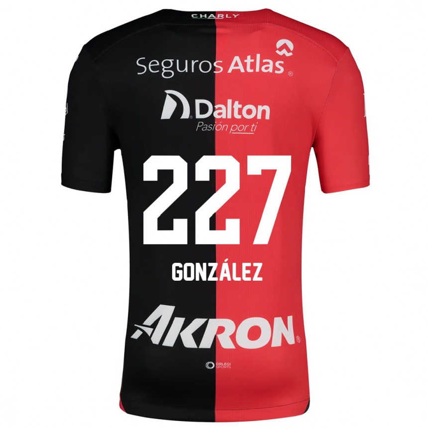 Vaikiškas Rodolfo González #227 Raudona Juoda Namų Marškinėliai 2024/25 T-Shirt