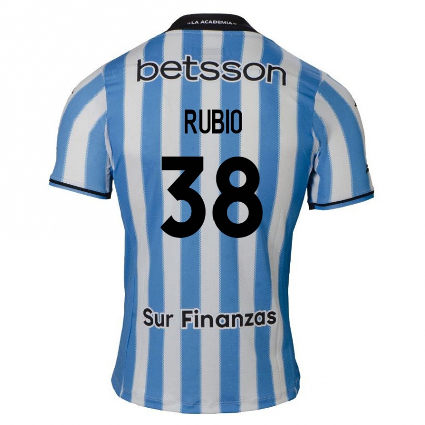 Vaikiškas Tobías Rubio #38 Mėlyna Balta Juoda Namų Marškinėliai 2024/25 T-Shirt