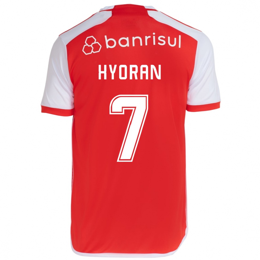 Vaikiškas Hyoran #7 Raudona Balta Namų Marškinėliai 2024/25 T-Shirt