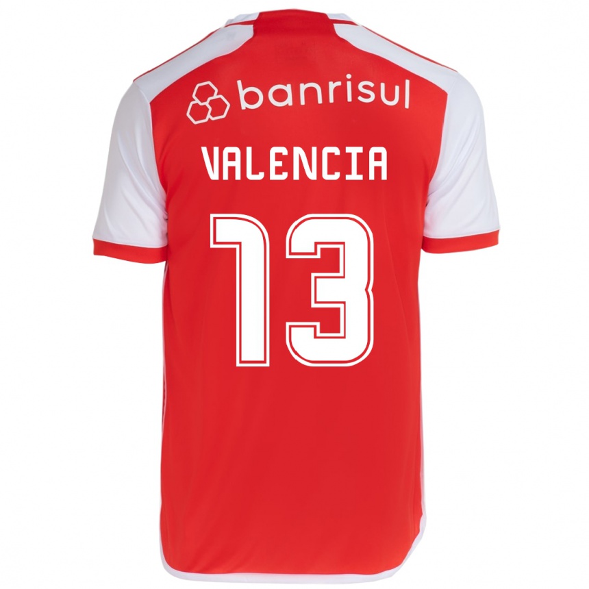 Vaikiškas Enner Valencia #13 Raudona Balta Namų Marškinėliai 2024/25 T-Shirt