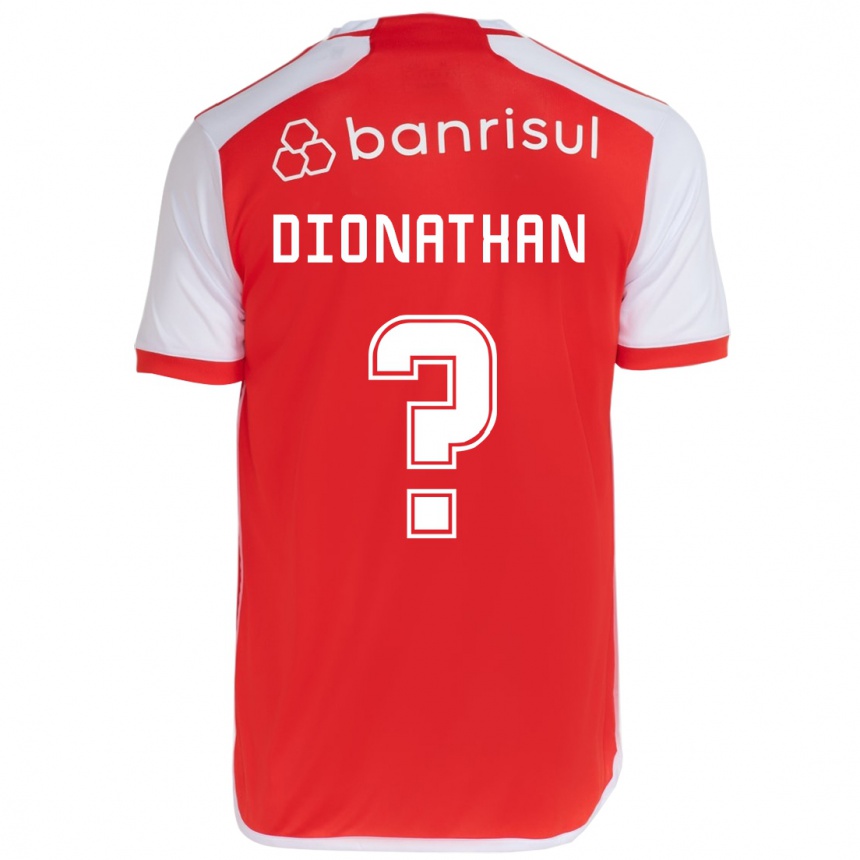 Vaikiškas Dionathan #0 Raudona Balta Namų Marškinėliai 2024/25 T-Shirt