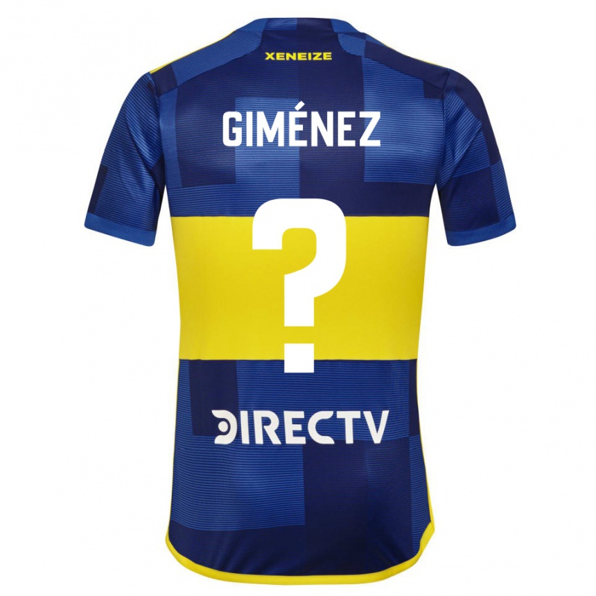 Vaikiškas Milton Giménez #0 Mėlyna Geltona Namų Marškinėliai 2024/25 T-Shirt