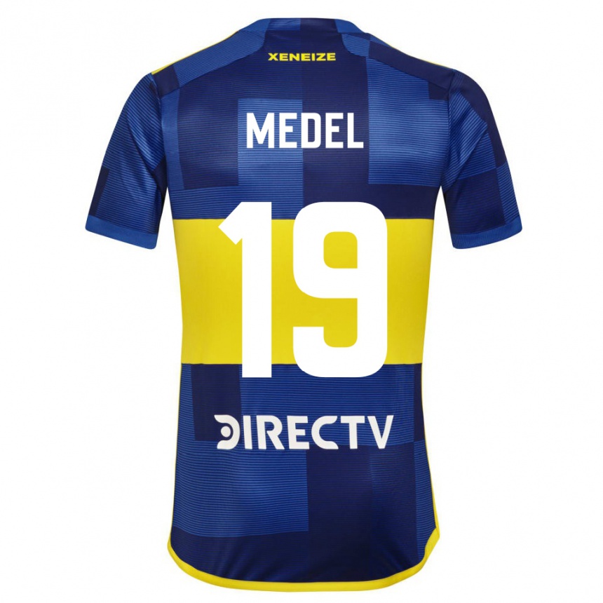 Vaikiškas Gary Medel #19 Mėlyna Geltona Namų Marškinėliai 2024/25 T-Shirt