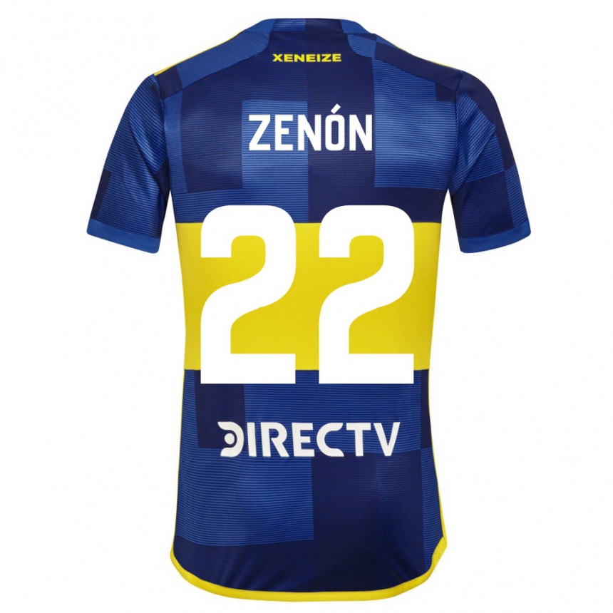 Vaikiškas Kevin Zenón #22 Mėlyna Geltona Namų Marškinėliai 2024/25 T-Shirt