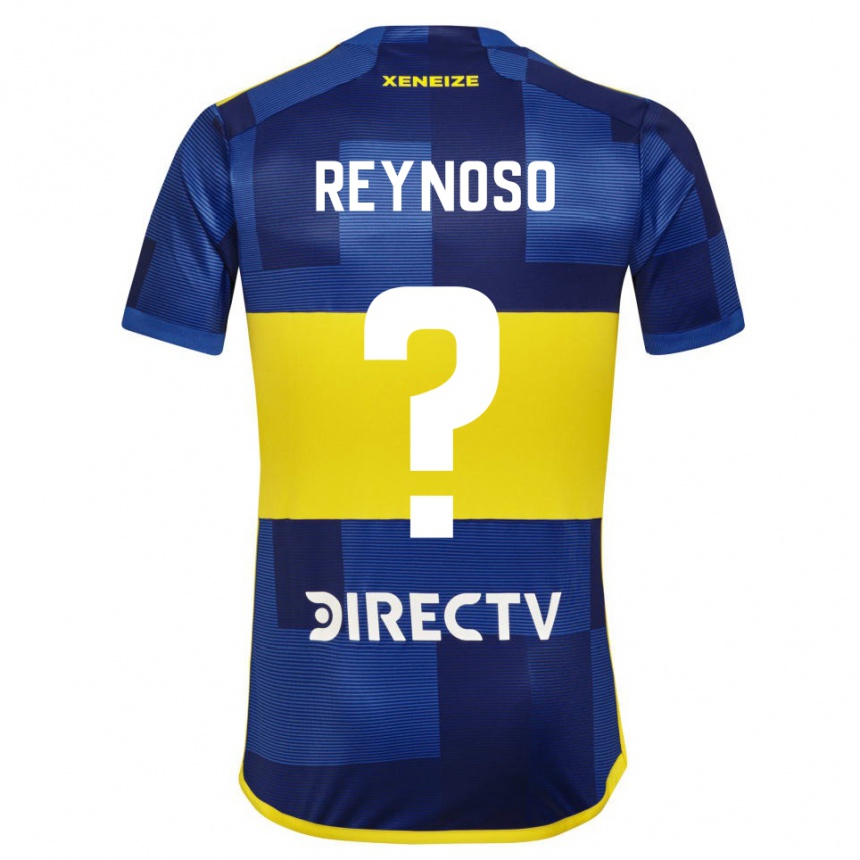 Vaikiškas Agustin Reynoso #0 Mėlyna Geltona Namų Marškinėliai 2024/25 T-Shirt