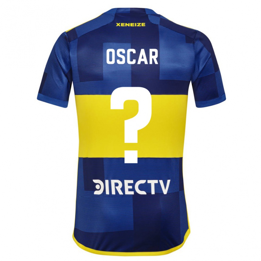 Vaikiškas Oscar Romero #0 Mėlyna Geltona Namų Marškinėliai 2024/25 T-Shirt