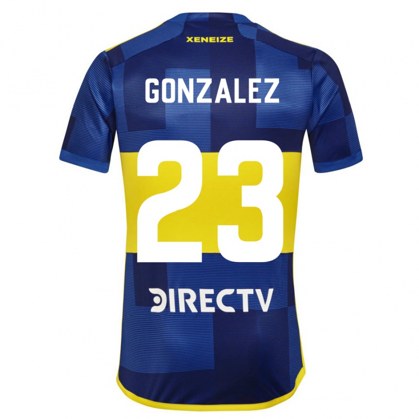 Vaikiškas Diego Gonzalez #23 Mėlyna Geltona Namų Marškinėliai 2024/25 T-Shirt