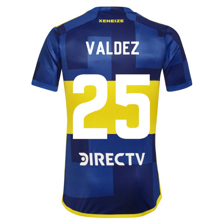 Vaikiškas Bruno Valdez #25 Mėlyna Geltona Namų Marškinėliai 2024/25 T-Shirt