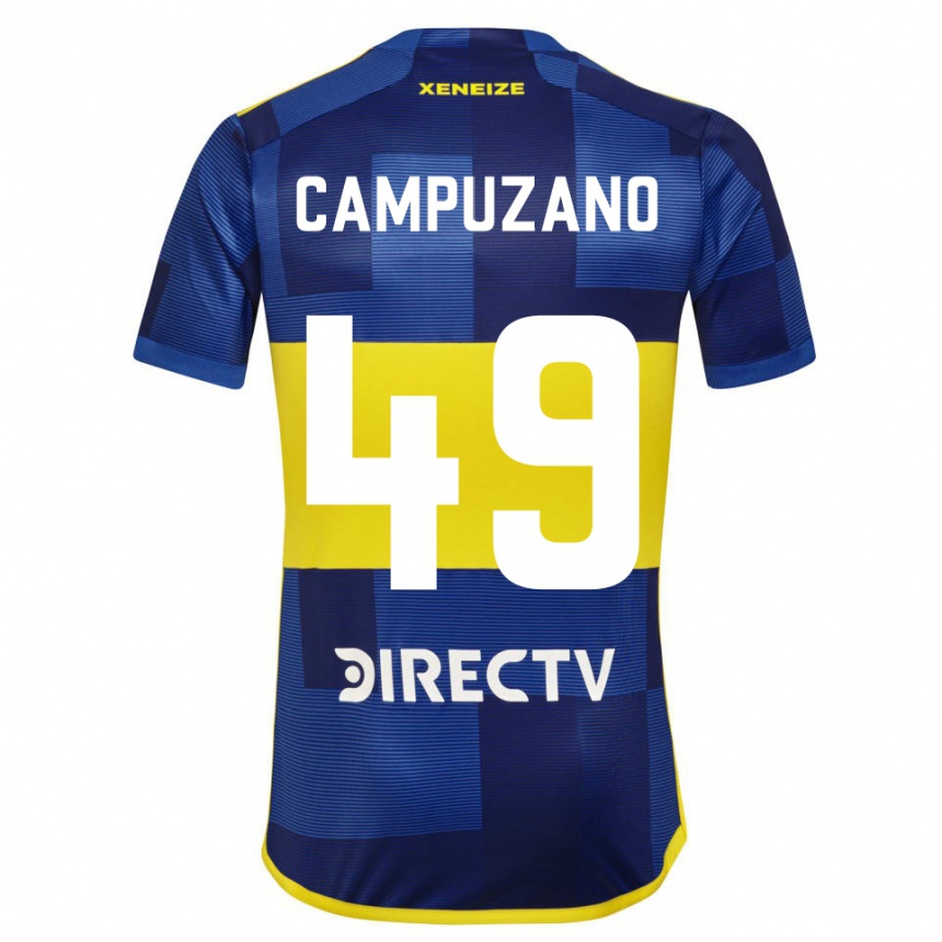 Vaikiškas Jorman Campuzano #49 Mėlyna Geltona Namų Marškinėliai 2024/25 T-Shirt