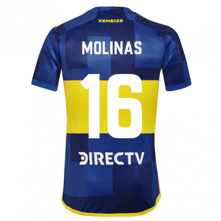 Vaikiškas Aaron Molinas #16 Mėlyna Geltona Namų Marškinėliai 2024/25 T-Shirt