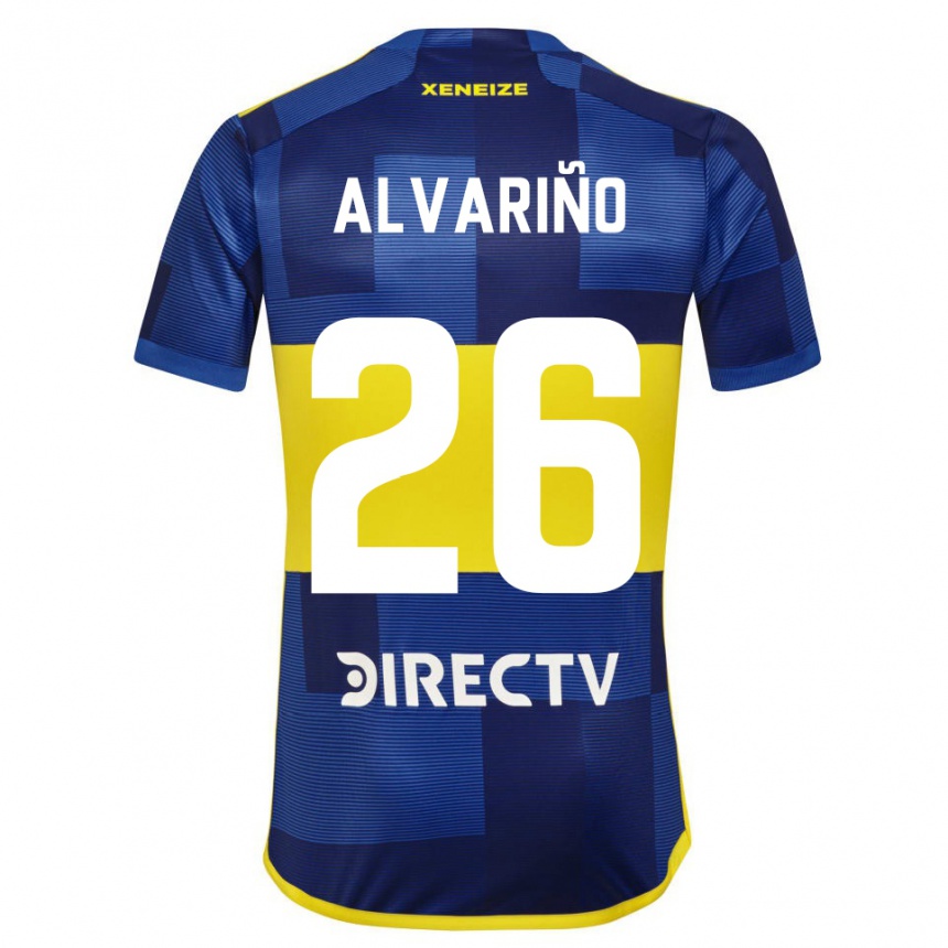 Vaikiškas Alexis Alvariño #26 Mėlyna Geltona Namų Marškinėliai 2024/25 T-Shirt