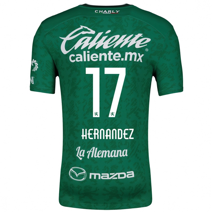 Vaikiškas Daniel Hernández #17 Žalia Balta Namų Marškinėliai 2024/25 T-Shirt