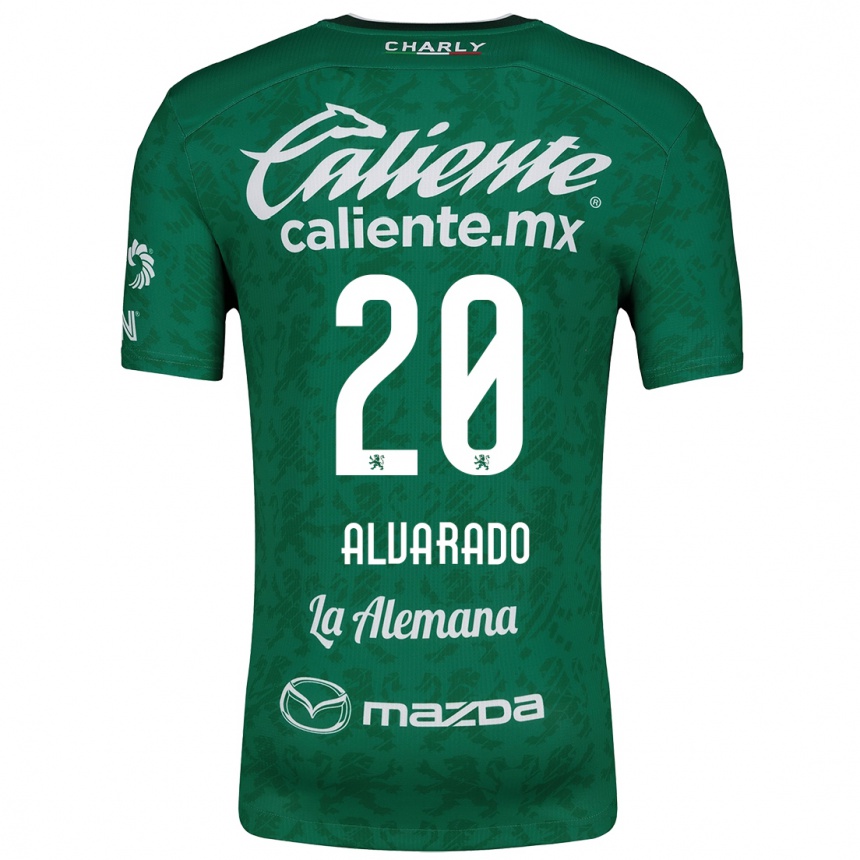 Vaikiškas Alfonso Alvarado #20 Žalia Balta Namų Marškinėliai 2024/25 T-Shirt