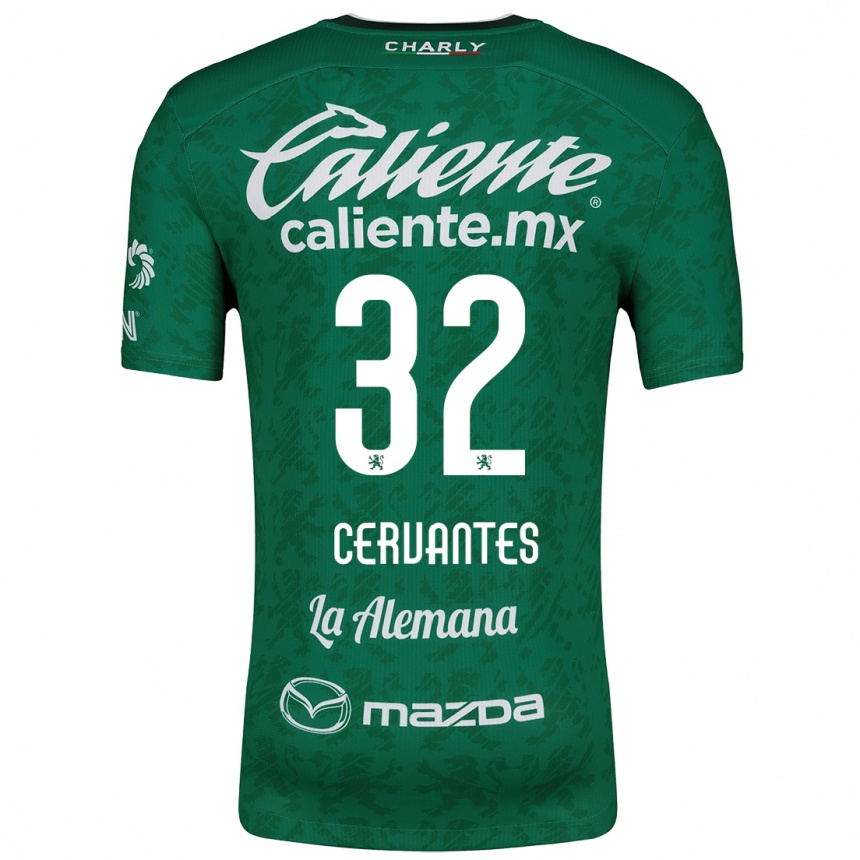 Vaikiškas Luis Cervantes #32 Žalia Balta Namų Marškinėliai 2024/25 T-Shirt