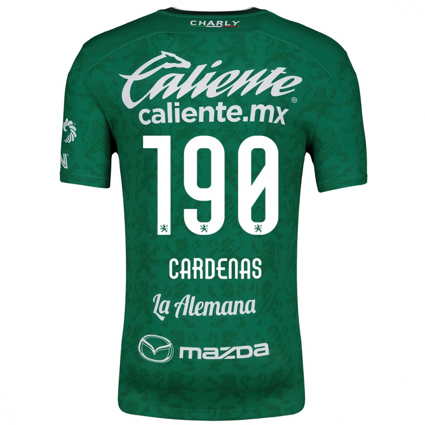 Vaikiškas Emilio Cárdenas #190 Žalia Balta Namų Marškinėliai 2024/25 T-Shirt