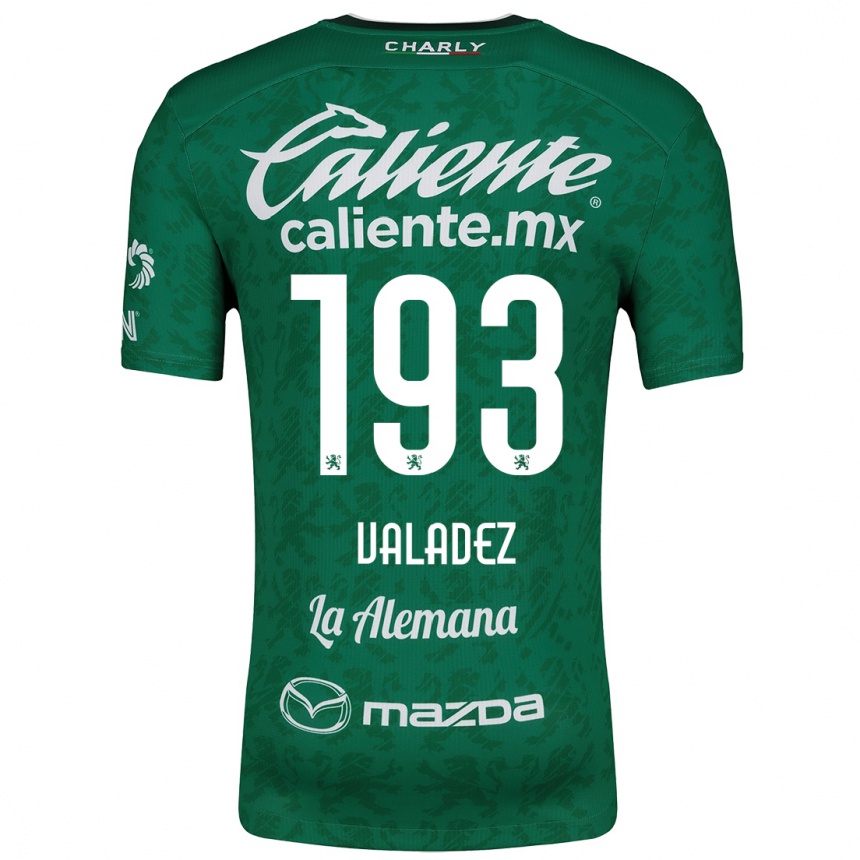 Vaikiškas Luis Valadez #193 Žalia Balta Namų Marškinėliai 2024/25 T-Shirt