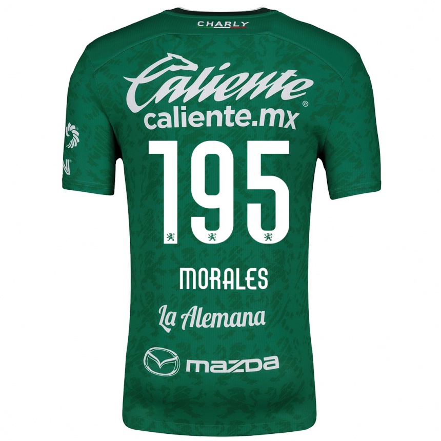 Vaikiškas Daniel Morales #195 Žalia Balta Namų Marškinėliai 2024/25 T-Shirt