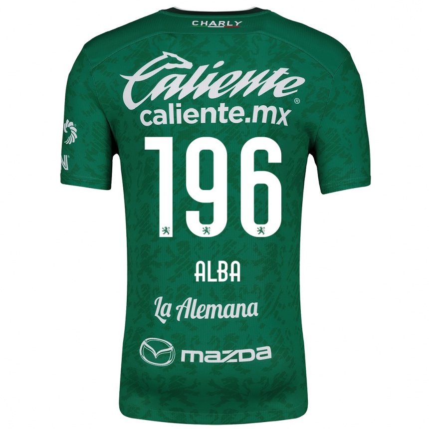 Vaikiškas Óscar Alba #196 Žalia Balta Namų Marškinėliai 2024/25 T-Shirt