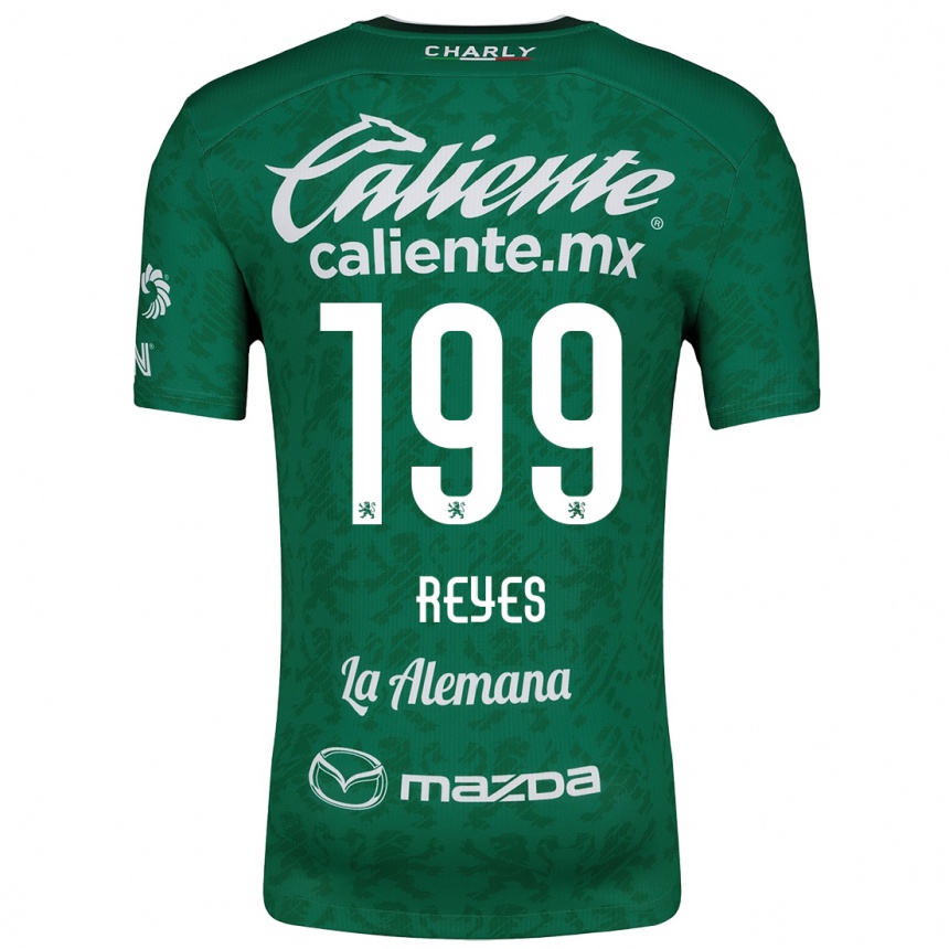 Vaikiškas Jonathan Reyes #199 Žalia Balta Namų Marškinėliai 2024/25 T-Shirt