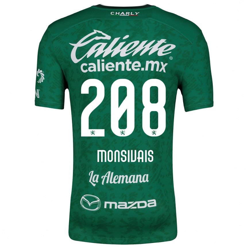 Vaikiškas Daniel Monsivaís #208 Žalia Balta Namų Marškinėliai 2024/25 T-Shirt